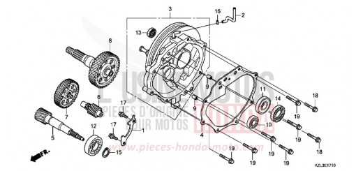 BOITE DE VITESSES NSC110MPDC de 2012